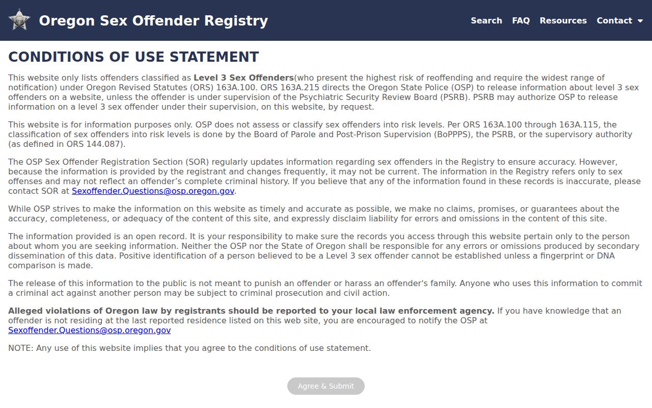 Milwaukie residents directory Oregon sex offender registry source