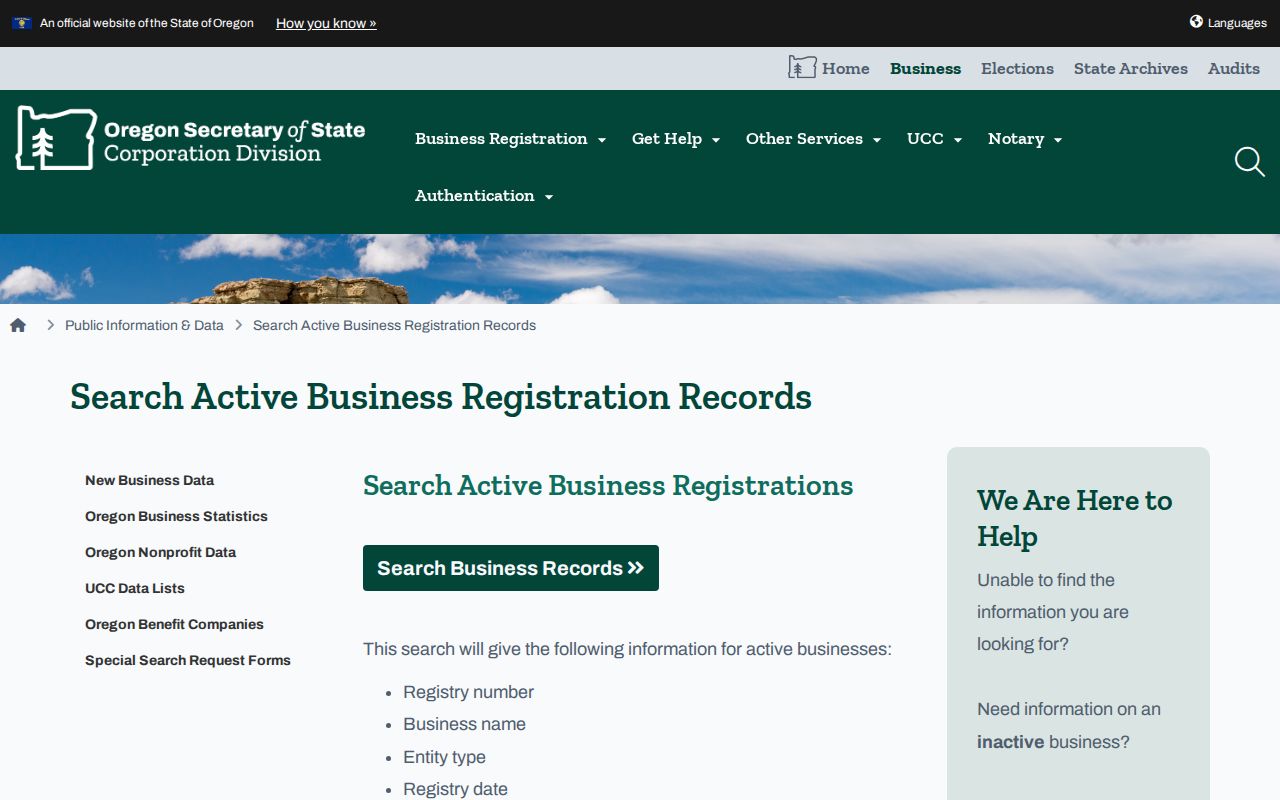 Milwaukie neighbors Oregon active business registration search